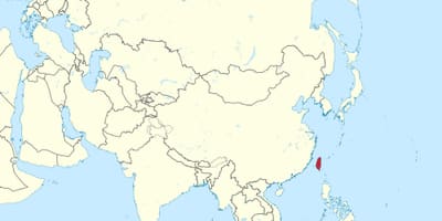 Тайвань азийн газрын зураг