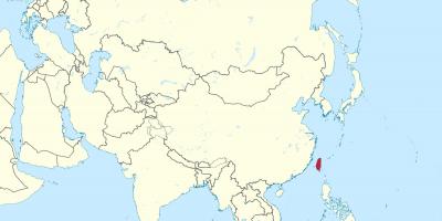 Тайвань азийн газрын зураг